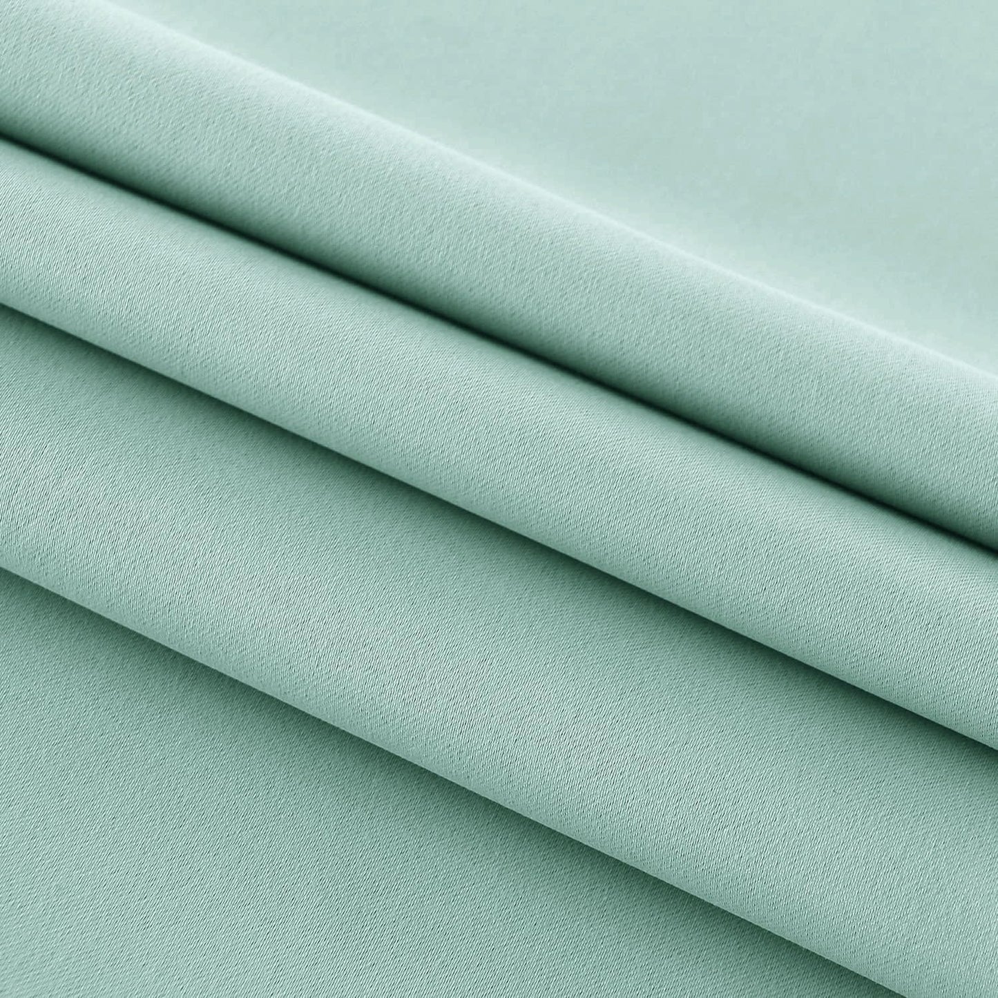 DWCN French Door Curtains – Rod Pocket Thermal Blackout Curtain for Window/Patio Doors/Doorways/Classroom/Kitchen for Privacy, 36W by 72L Inches, 1 Panel with Tieback, Mint Green