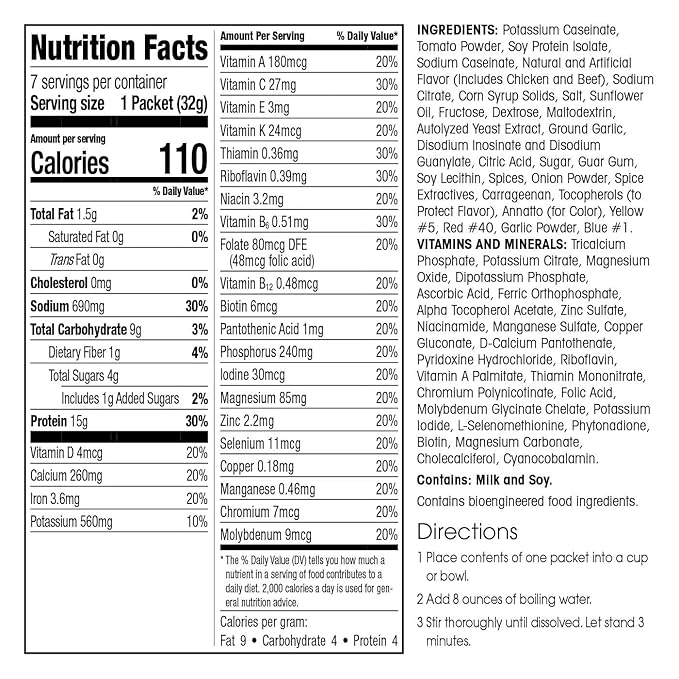WonderSlim Protein Soup, Tomato, Low Fat, Gluten Free (7ct)