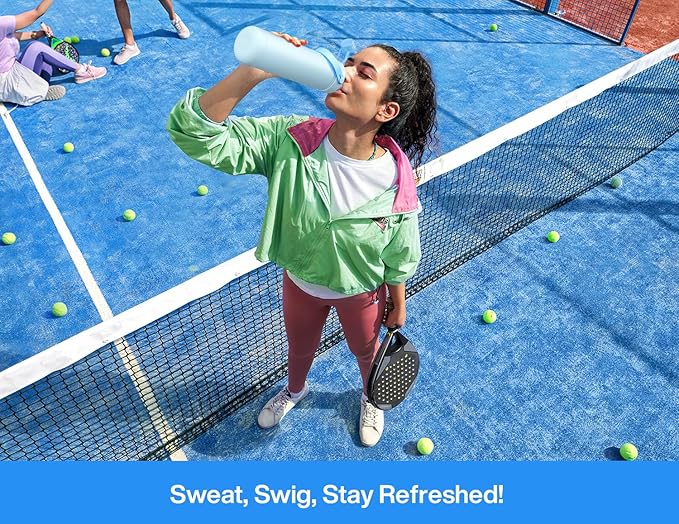 26 oz Insulated Water Bottle with 2-in-1 Straw and Spout Lid, Keep Cold 24H, Leak-Proof, Fits in Car Cup Holder, Stainless Steel Water Bottle for Sports, Travel, Gym, and School (Galaxy Splash)