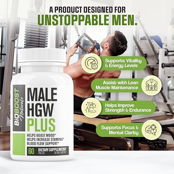 Male Horny Goat Weed PLUS 8 Ingredients - Performance Pills for Men w/ Fast Acting Blood Flow to Boost Energy, Gain Muscle, Assist Circulation | 9 Smart Ingredients | 3rd Party Tested - 60 Capsules