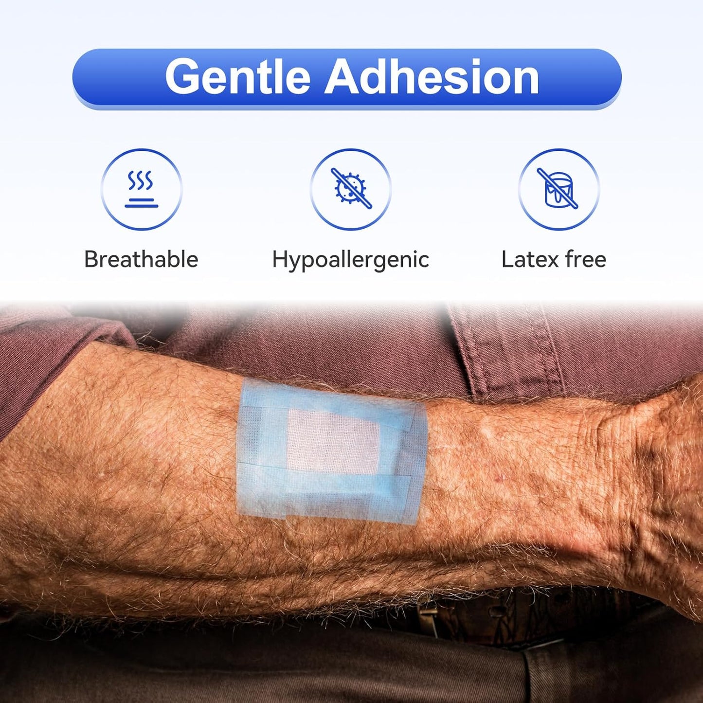 6 Rolls Silicone Medical Tape for Wound Care - 1" x 5.5 Yard Waterproof Medical Tape for Skin, Surgical Tape for Secures Dressings and Gauze