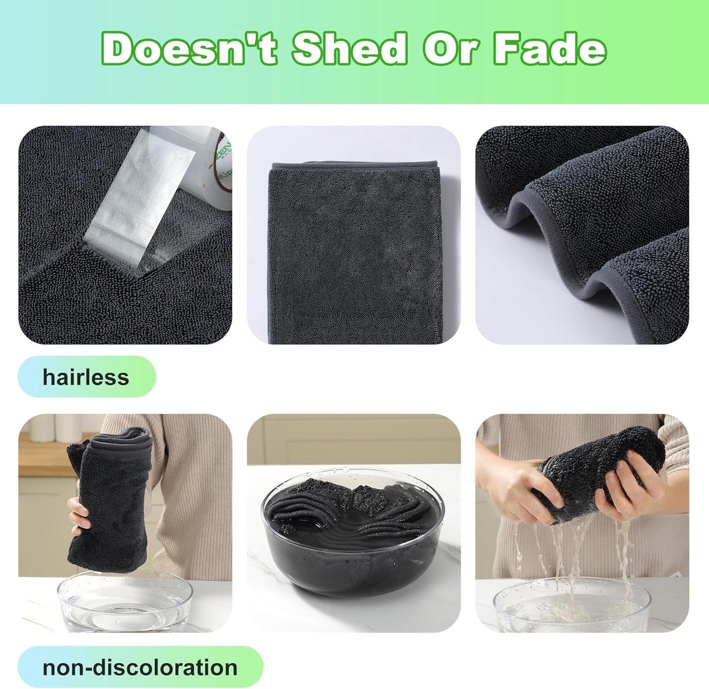 JOYMOOP Microfiber Towels for Cars, 63" x 29.5" Car Drying Towel, Dark Gray Reusable Car Towel, Quick Drying Car Car Microfiber Cleaning Cloth for RVs, SUVs, Trucks