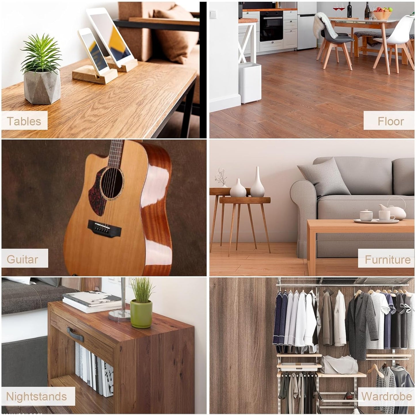 SEISSO Furniture Repair Kit, 18 Colors Touch Up Markers and Wood Filler Sticks with Wood Polish Wax - Furniture Touch Up Kit Cover Up Scratches, Stains, Holes for Wooden Table, Cabinet, Floors, Door