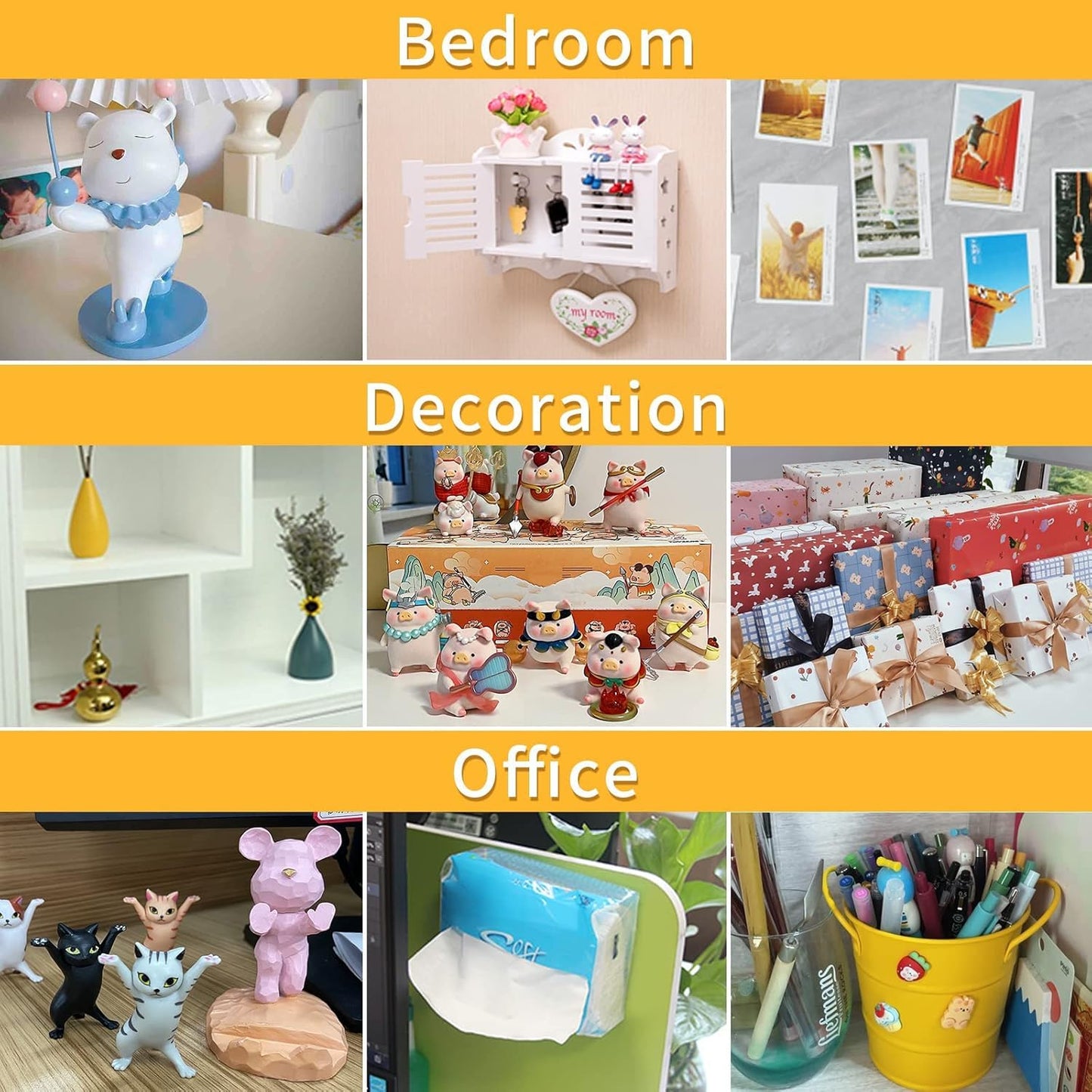 2Pack Double Sided Tape Heavy Duty, 2in x 66FT, Universal High Tack Strong Wall Adhesive with Fiberglass Mesh, Super Sticky Resistante Clear Tape, Easy Use Mounting Tape White