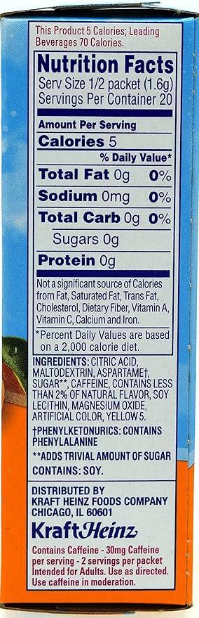 Crystal Light on the Go Energy Citrus, 10 Packets (2-Pack)