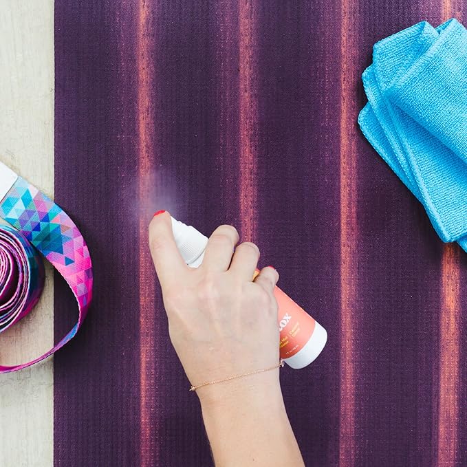 ASUTRA Yoga Mat Cleaner Spray Variety Pack (All Scents), 4 fl oz (Pack of 6) - No Slippery Residue, Organic Essential Oils, Deep-Cleansing for Fitness Gear & Gym Equipment, Microfiber Towels Included