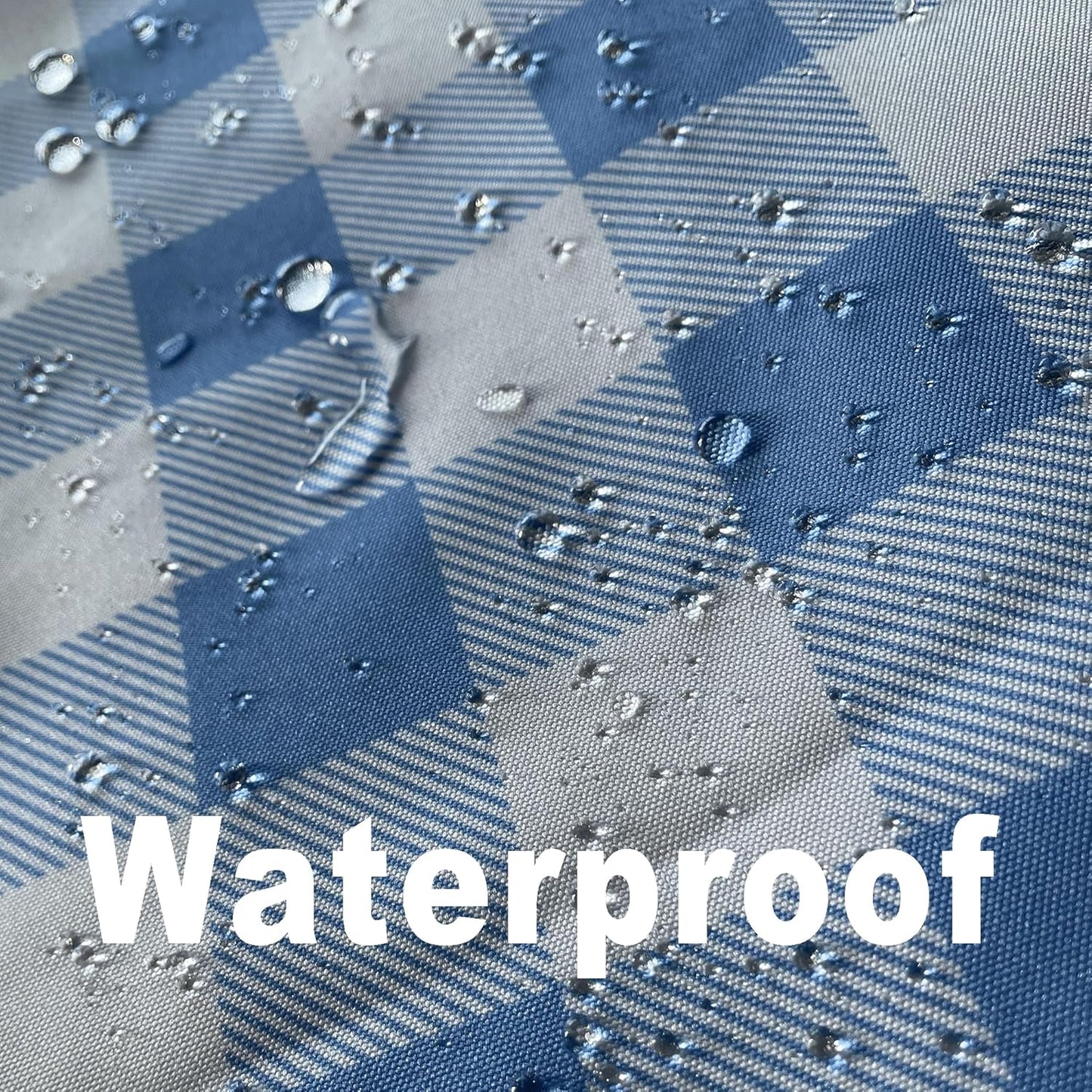 Classic Gingham Tablecloth Fabric - Oblong 58x120 Water Resistant Chequered Pattern Table Cloth for Indoor/Outdoor Use - Tabletop Cover for Birthday, Picnics, Gardens, and Parties