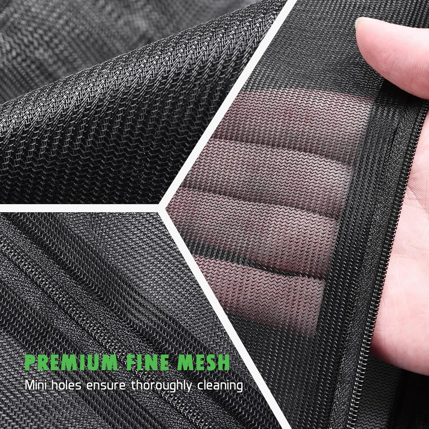 2 Pack Mesh Laundry Bags 24 x 32 inch Laundry Garment Bag Mesh Large Lingerie Wash Bags Zippered Garment Washing Net for Underwear Hosiery Blouse Sweater Dress